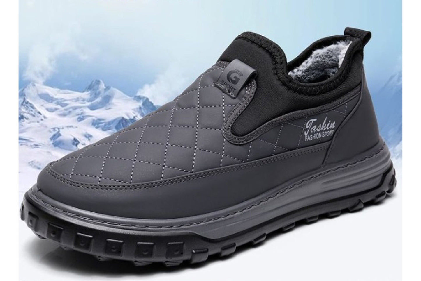 Winter Fleece-Lined Warm Men's Cotton Shoes