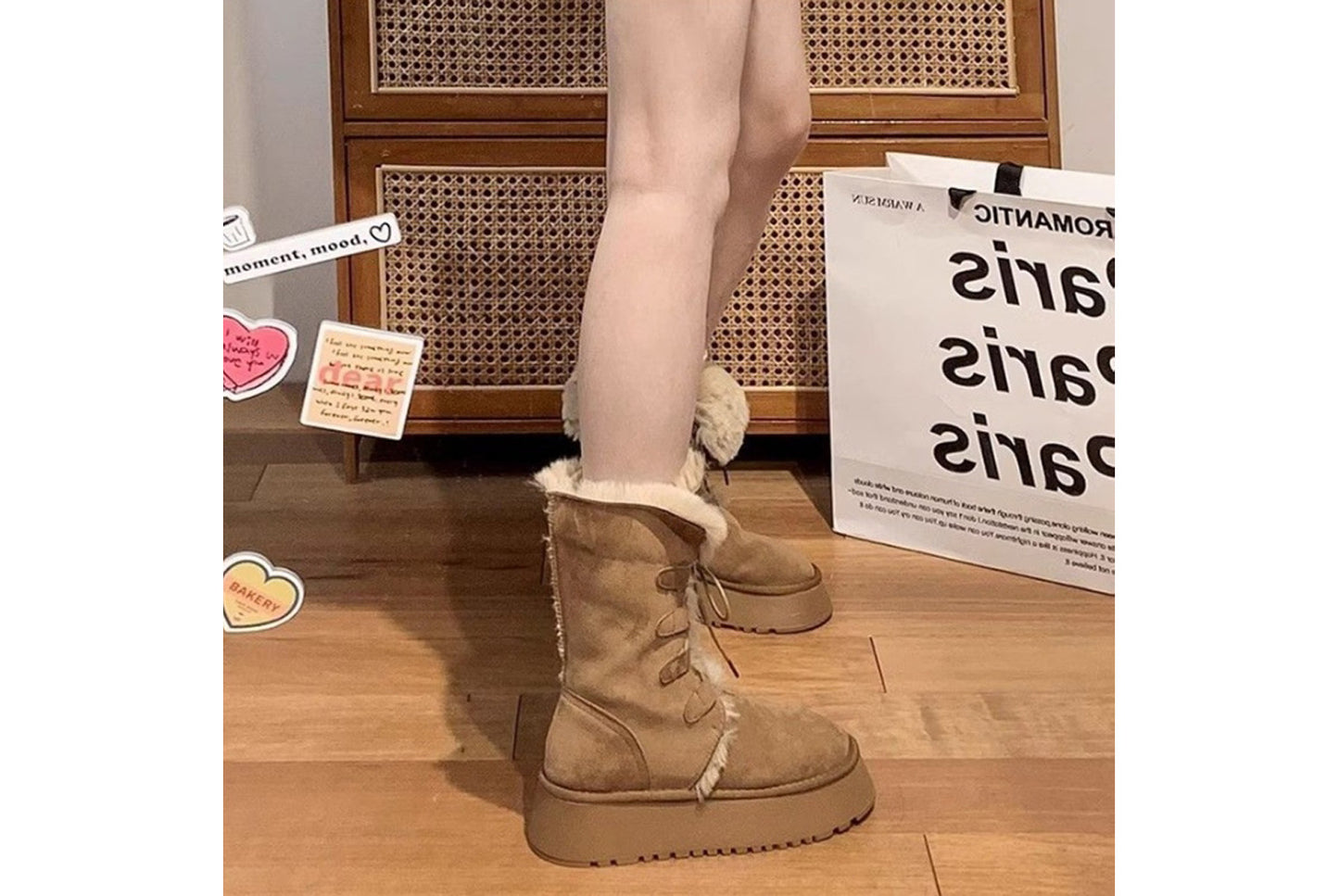 Winter Fleece-Lined Warm Ankle Boots
