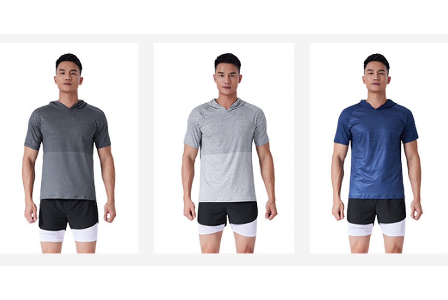 Men's Quick-Dry Hooded Sports T-Shirt