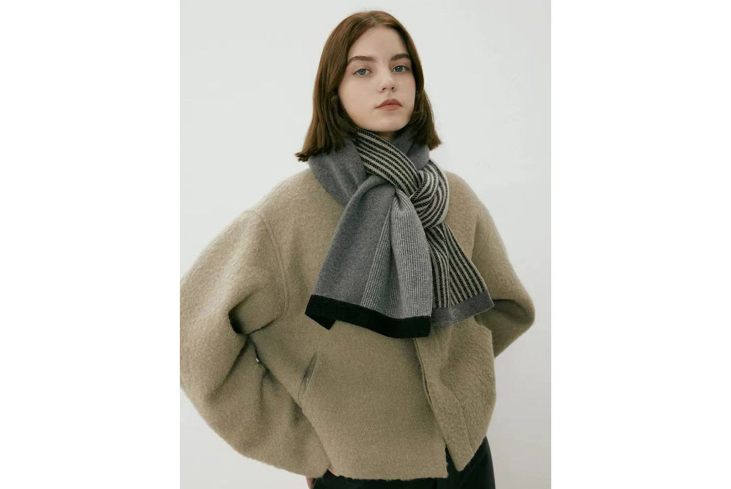 Retro Chic Knitted Scarf (Winter Couple Warm Scarf)
