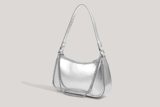 **Silver Crescent Bag