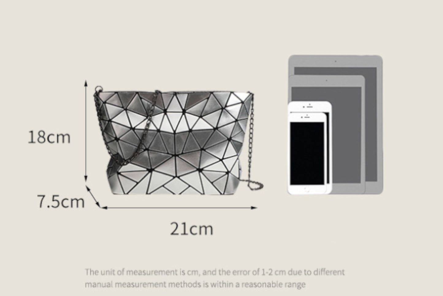 Simple Triangular-Patch Women's Bag