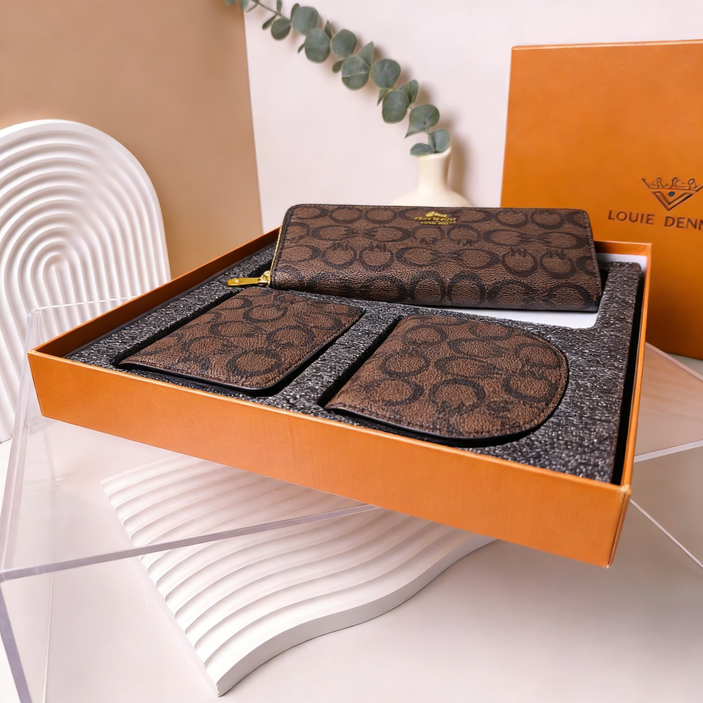 Sweet Style PU Wallet Cardholder Set