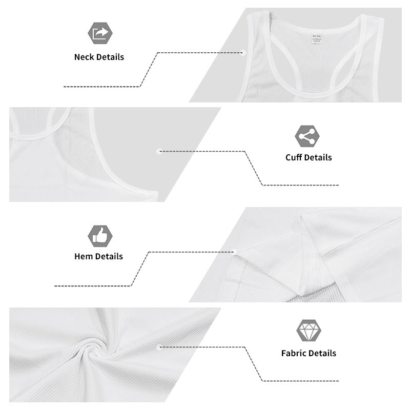 # Men's Ribbed Quick-Dry Sports Tank Top