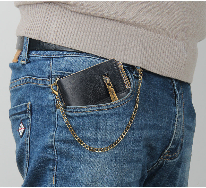 Business Men's Short PU Walle