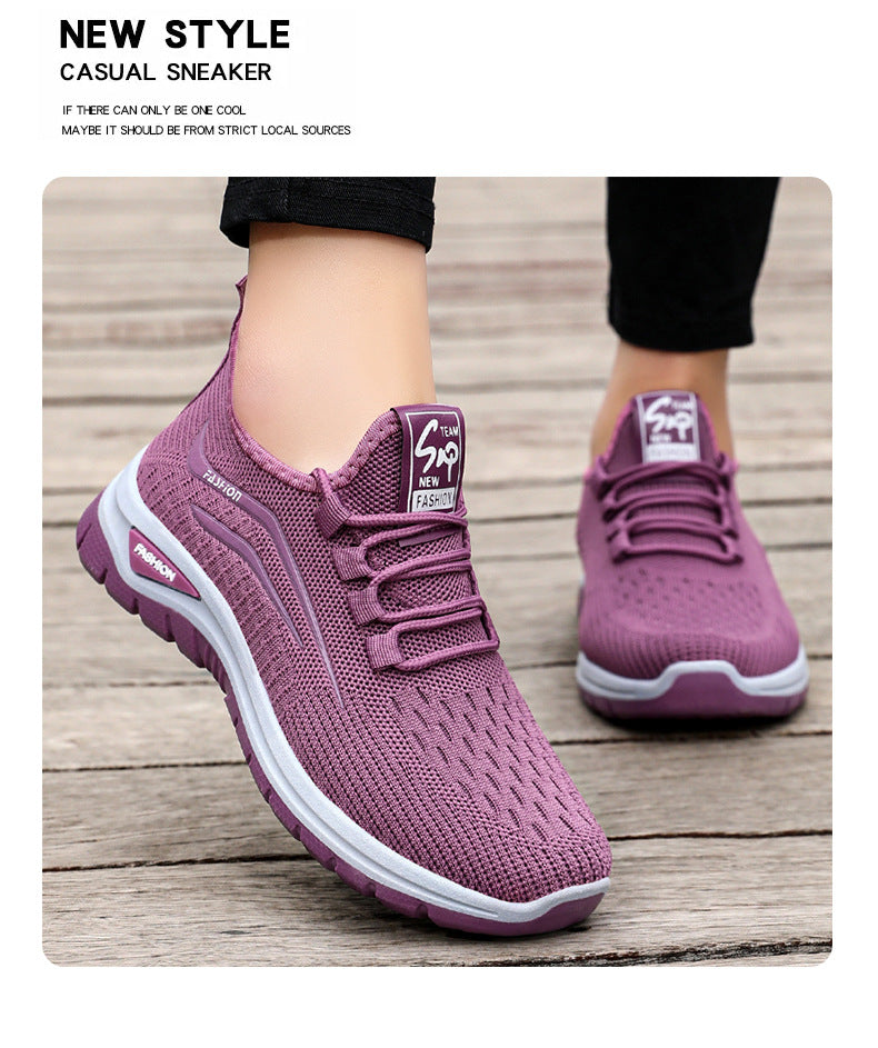 Women's Platform Flyknit Casual Sneakers