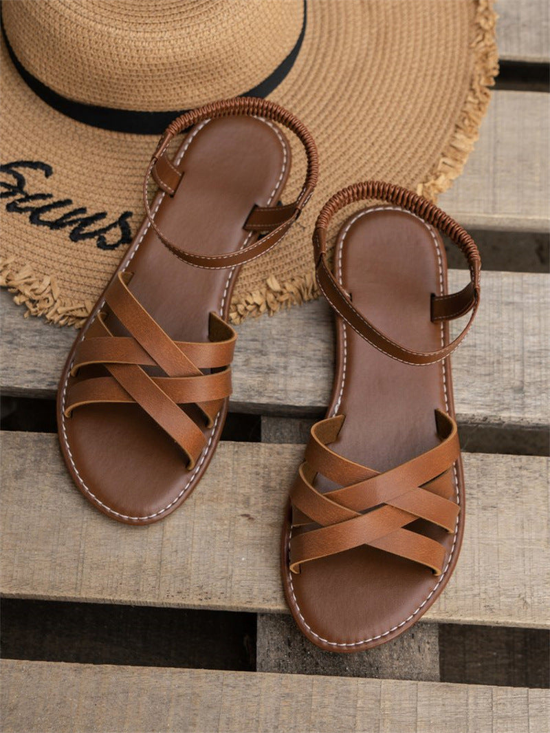 Roman Style Flat Sandals for Women