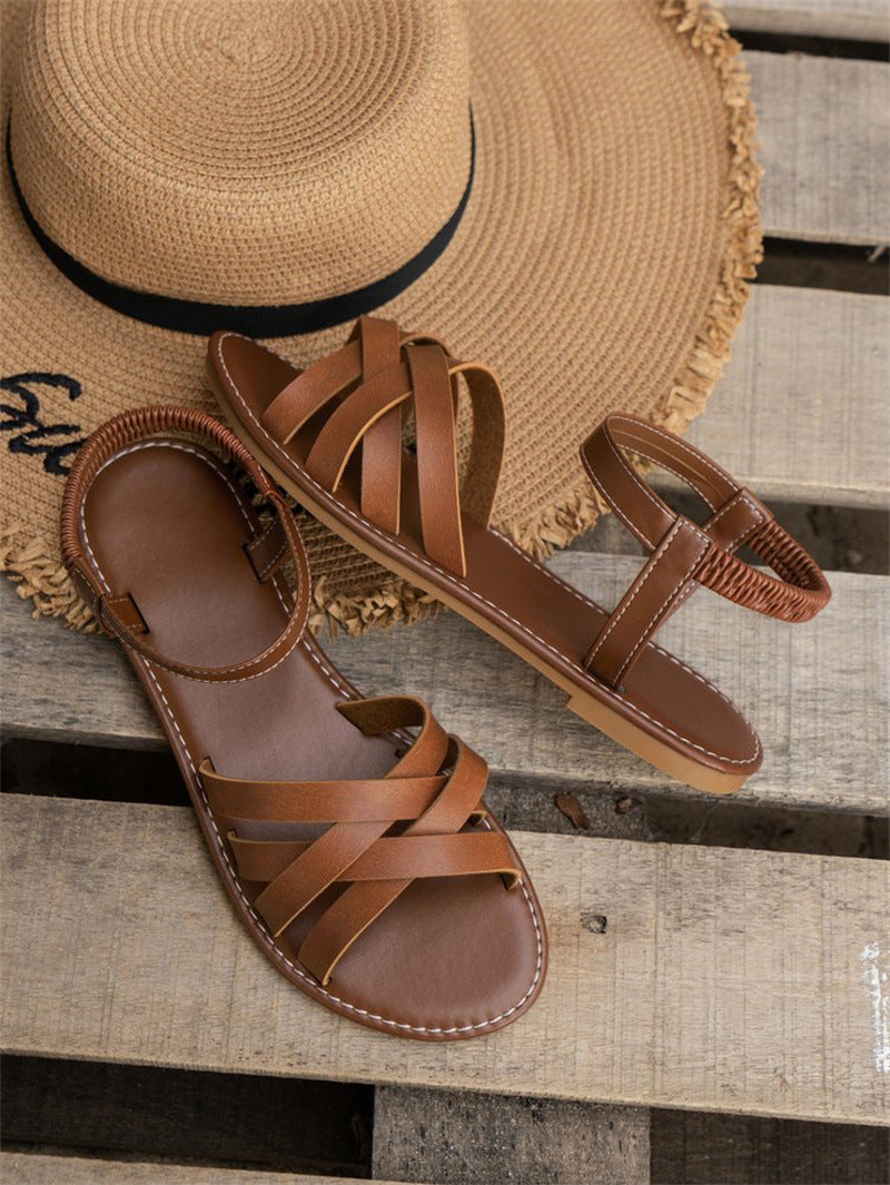 Roman Style Flat Sandals for Women