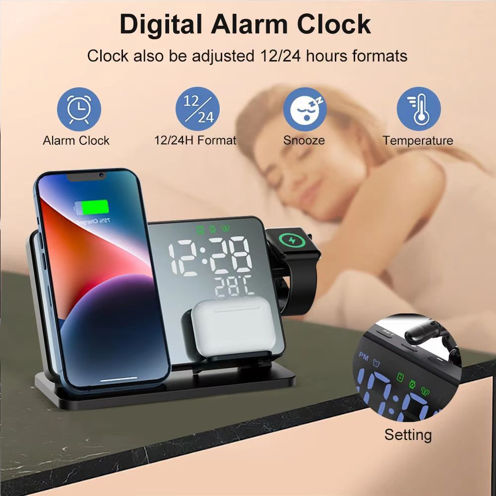 4-in-1 Multifunctional 15W Wireless Charger
