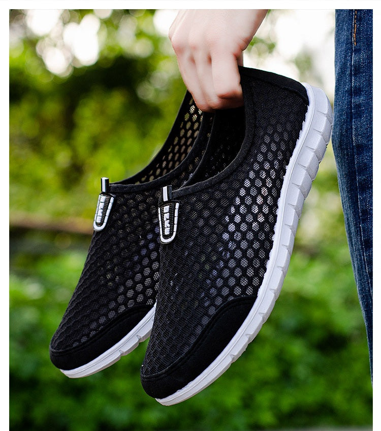 Men's Summer Breathable Hollow-Out Mesh Shoes