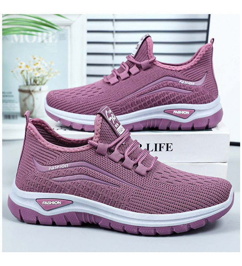 Women's Platform Flyknit Casual Sneakers