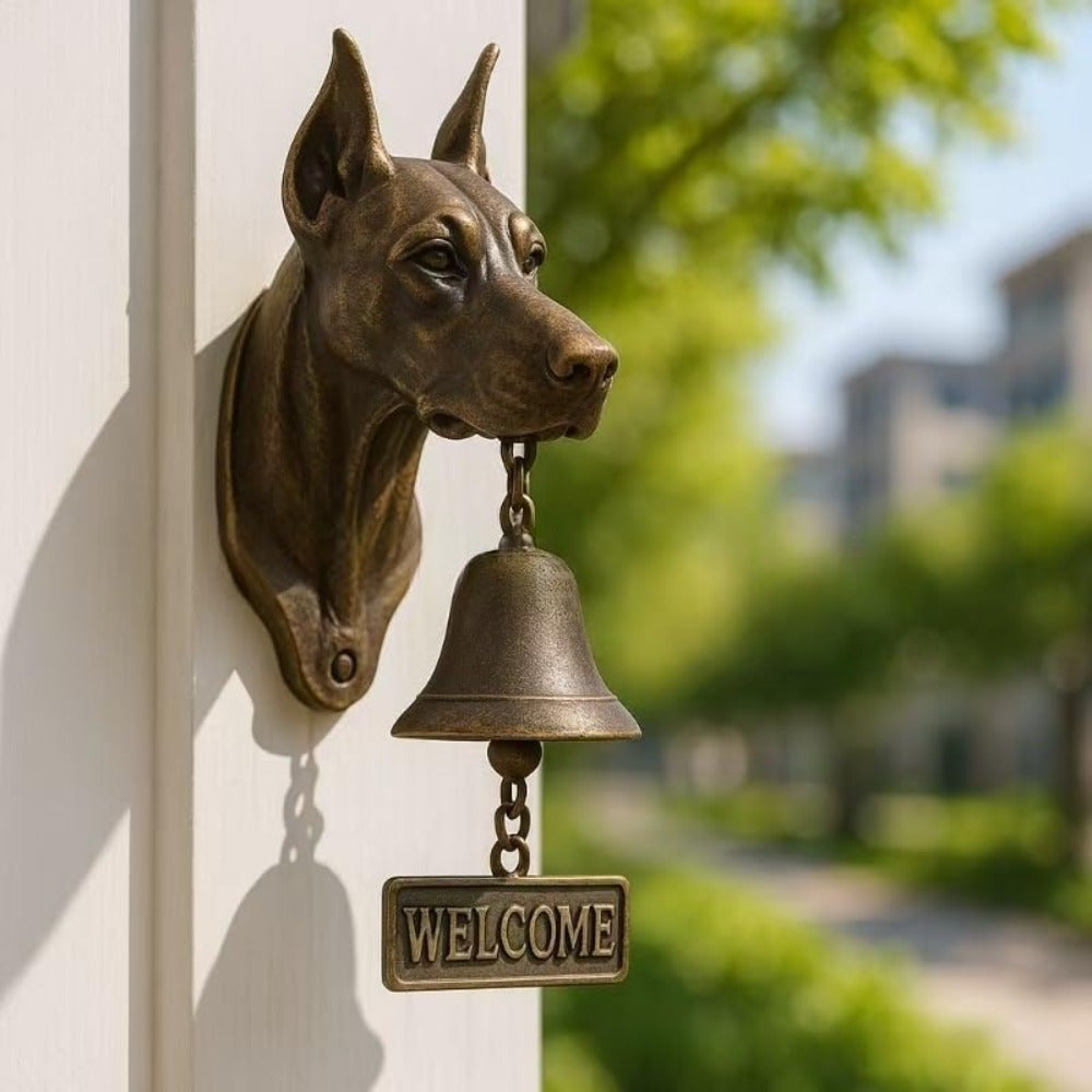 # Retro Gold Animal-Shaped Doorbell Pendant