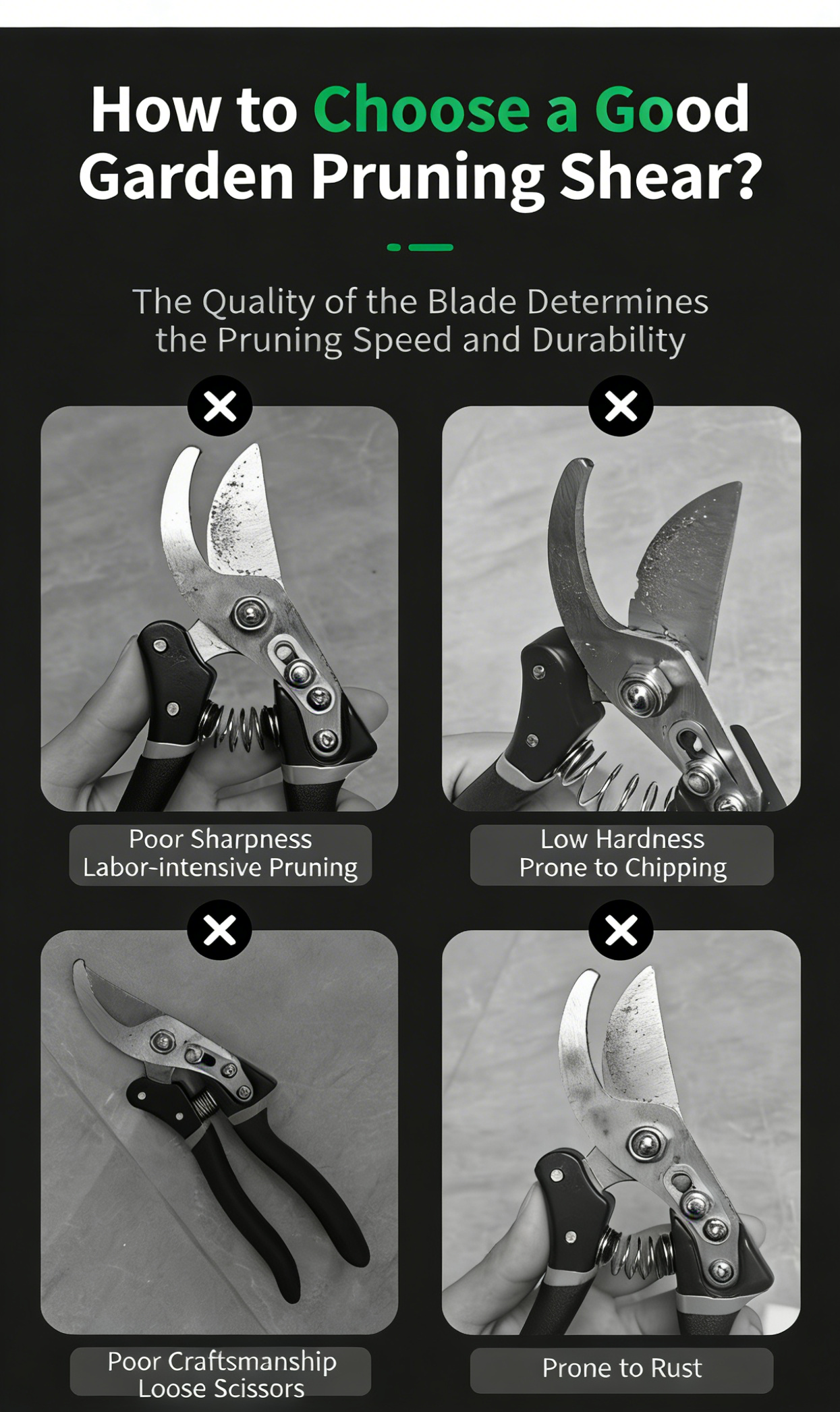 SK5 Steel Heavy-Duty Pruning Shears