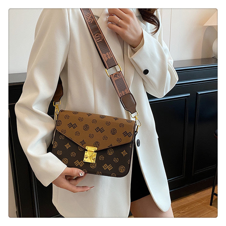 Retro small square bag hand-held shoulder bag