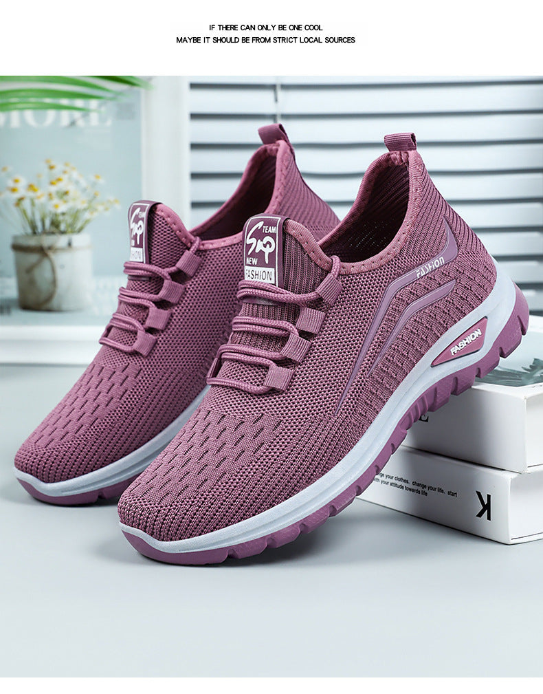 Women's Platform Flyknit Casual Sneakers