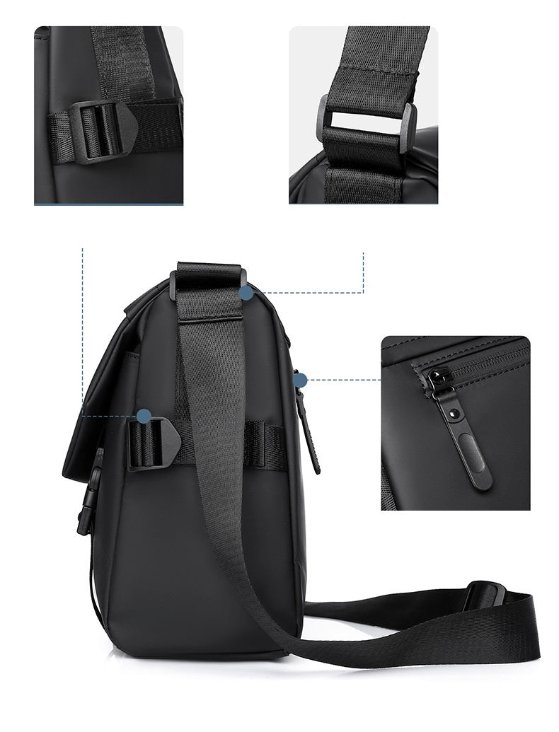 Trendy Men's Large Capacity Crossbody Bag
