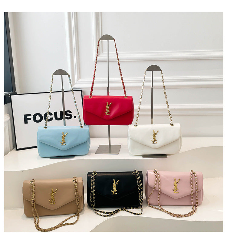 # Lambskin Textured Cloud Shoulder/Crossbody Bag