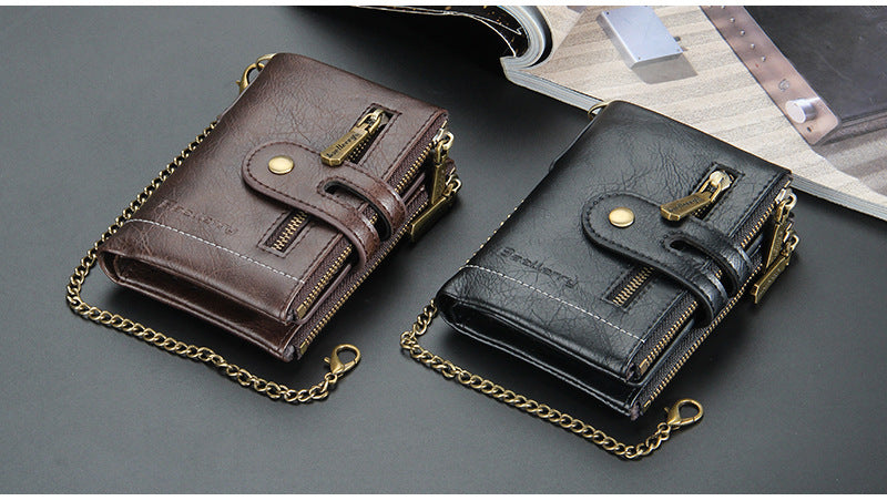 Business Men's Short PU Walle