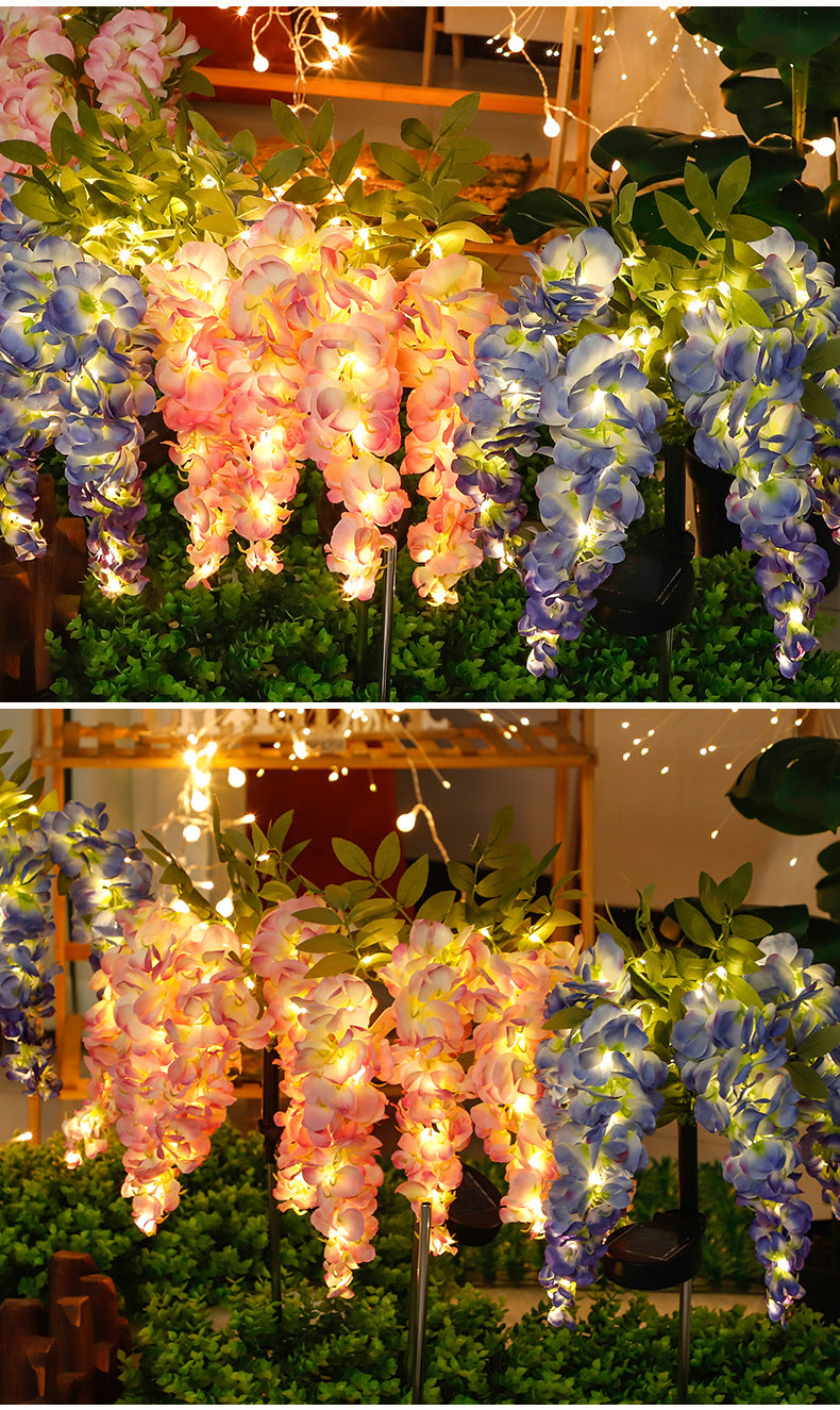 # Solar-Powered Wisteria LED Landscape Light for Courtyards and Lawns