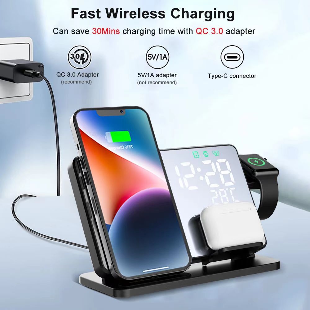 4-in-1 Multifunctional 15W Wireless Charger
