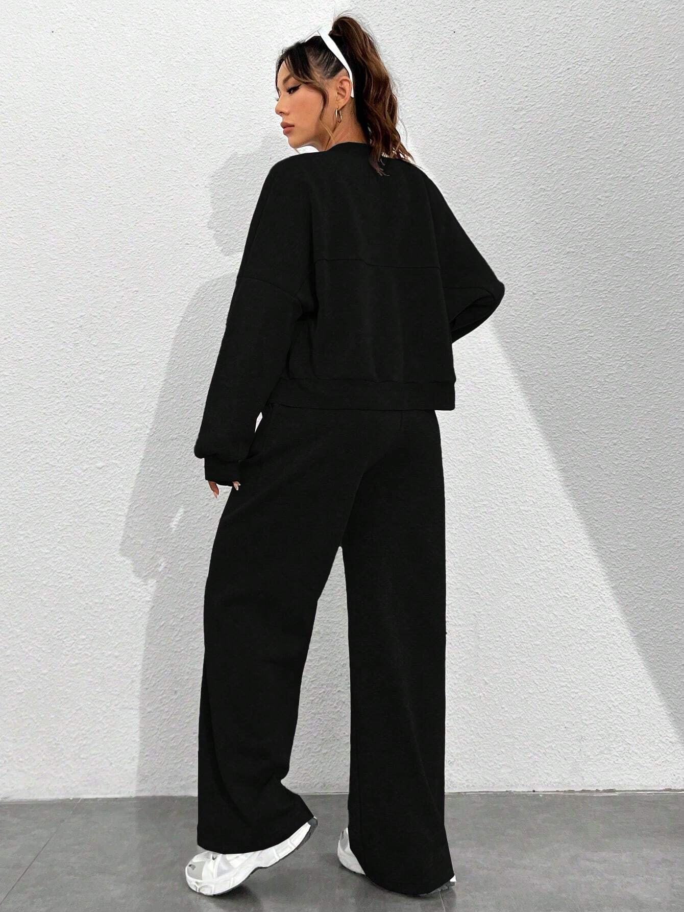 **Trendy Cardigan Slim Fit Two-Piece Set for Women**