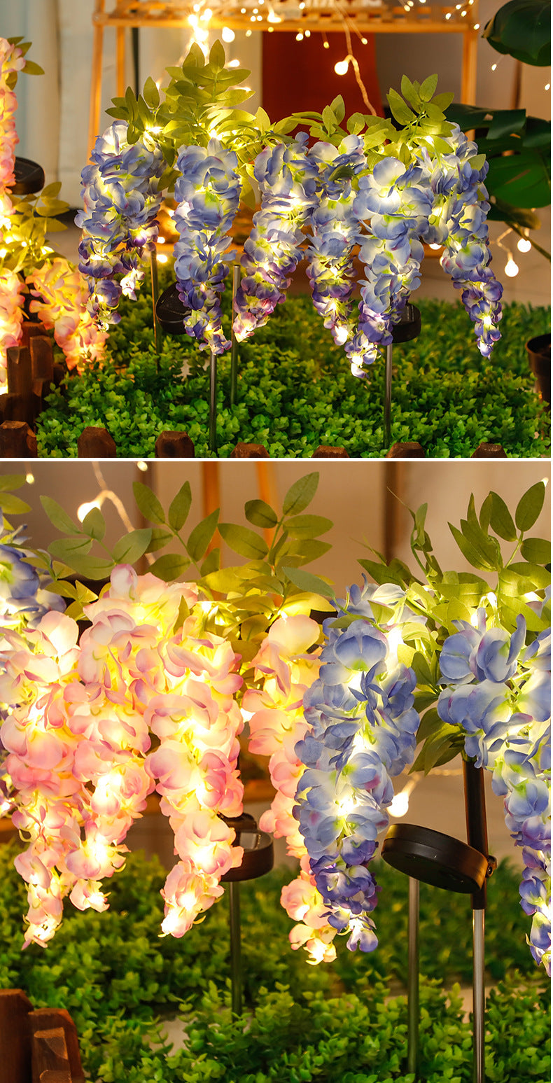 # Solar-Powered Wisteria LED Landscape Light for Courtyards and Lawns