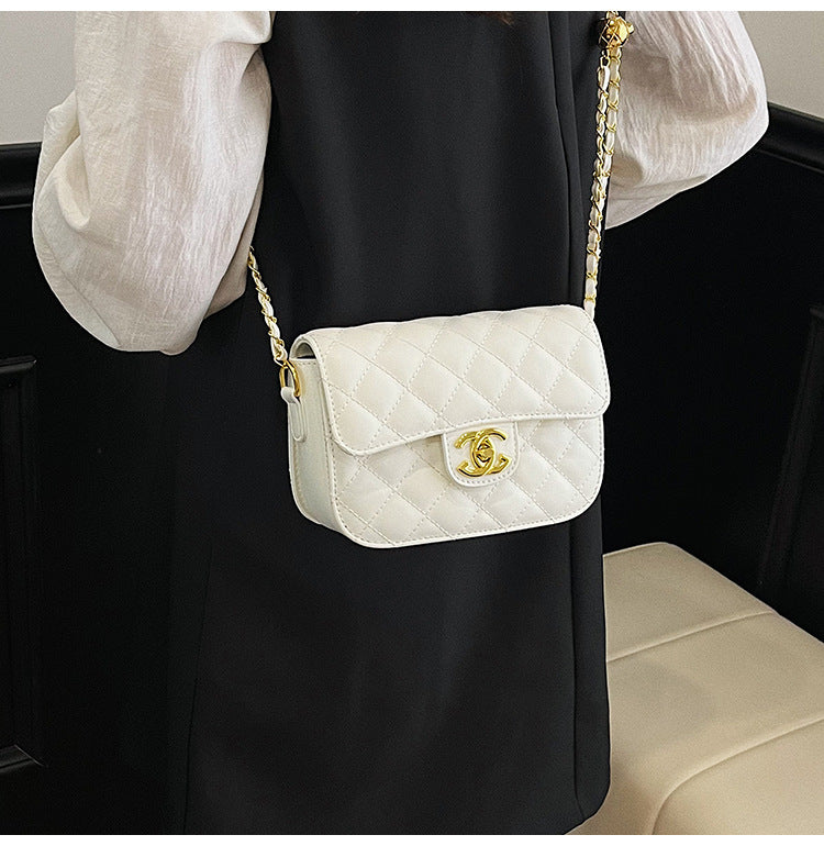 Quilted Chain Bag with Small Gold Balls