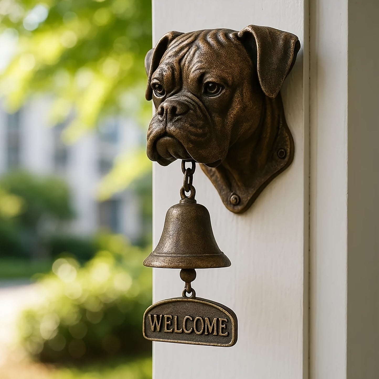 # Retro Gold Animal-Shaped Doorbell Pendant
