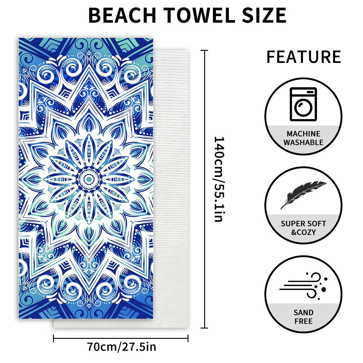 # Printed Beach Towel