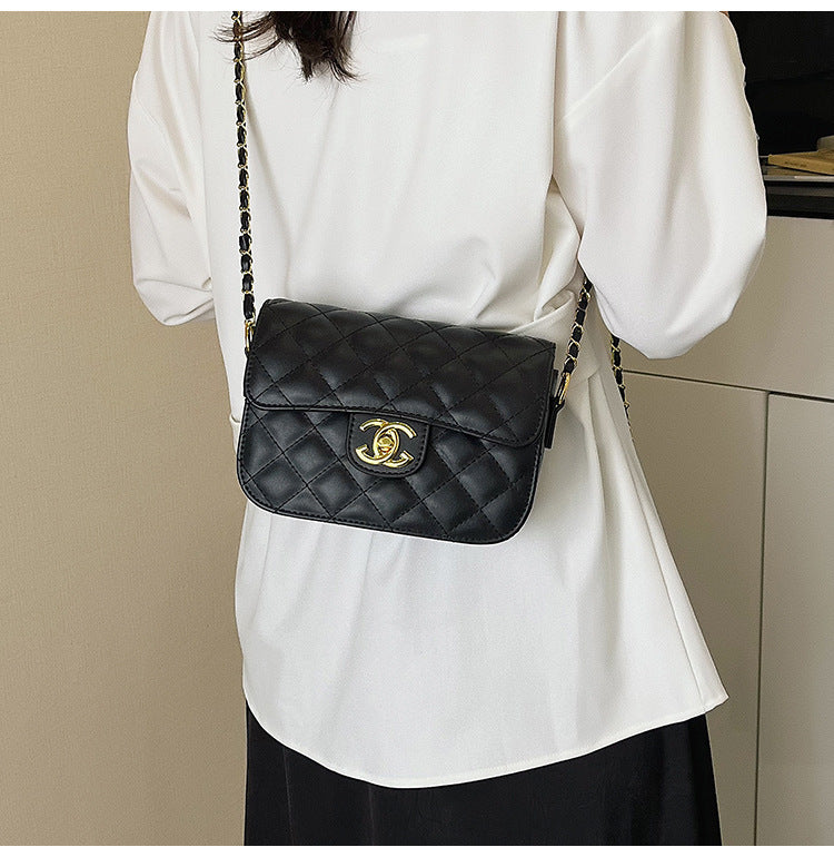 Quilted Chain Bag with Small Gold Balls