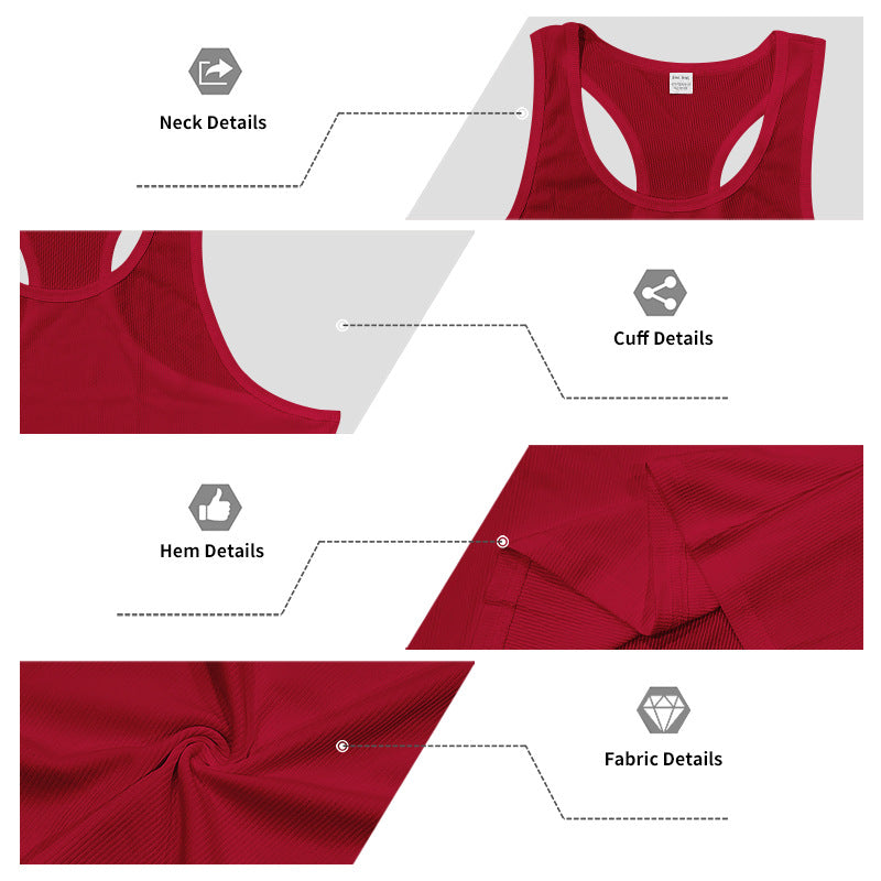 # Men's Ribbed Quick-Dry Sports Tank Top