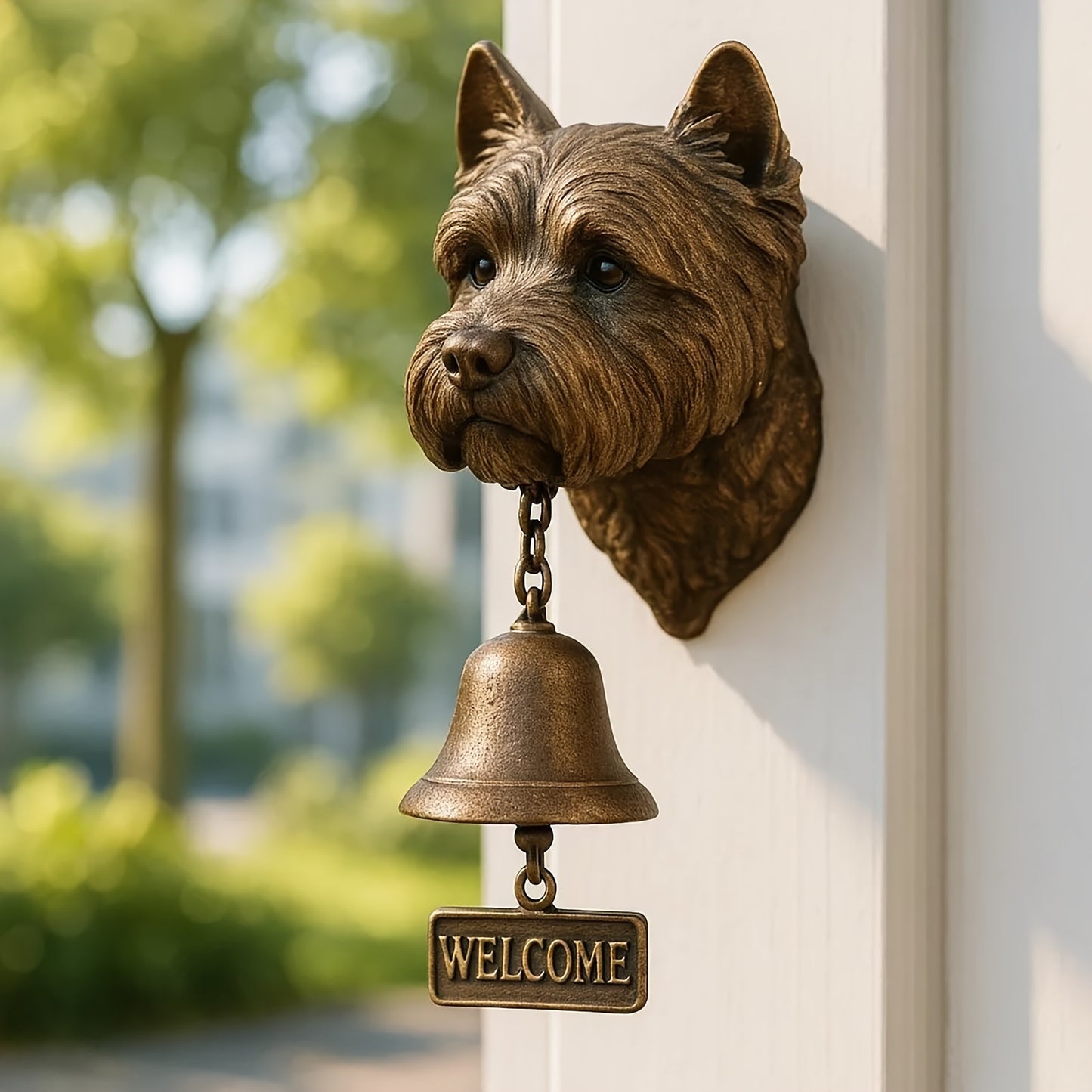 # Retro Gold Animal-Shaped Doorbell Pendant