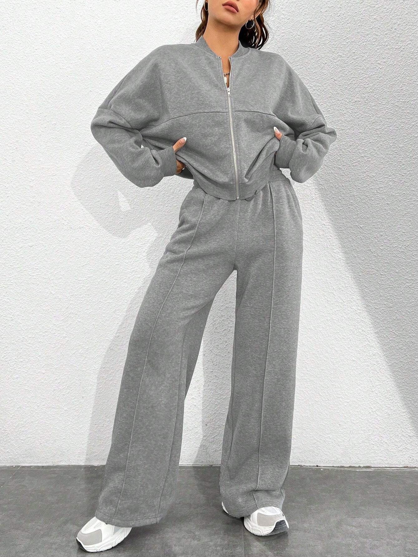 **Trendy Cardigan Slim Fit Two-Piece Set for Women**