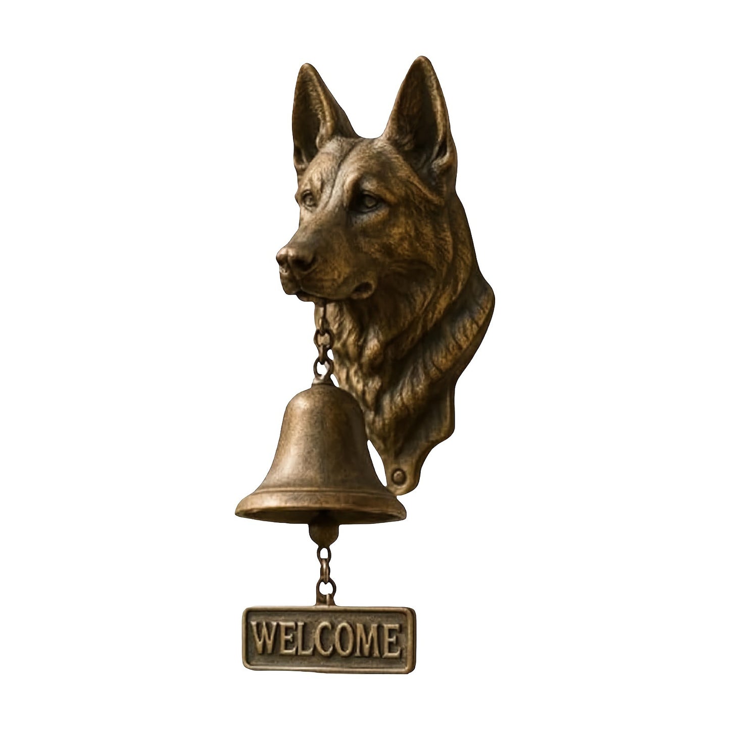 # Retro Gold Animal-Shaped Doorbell Pendant