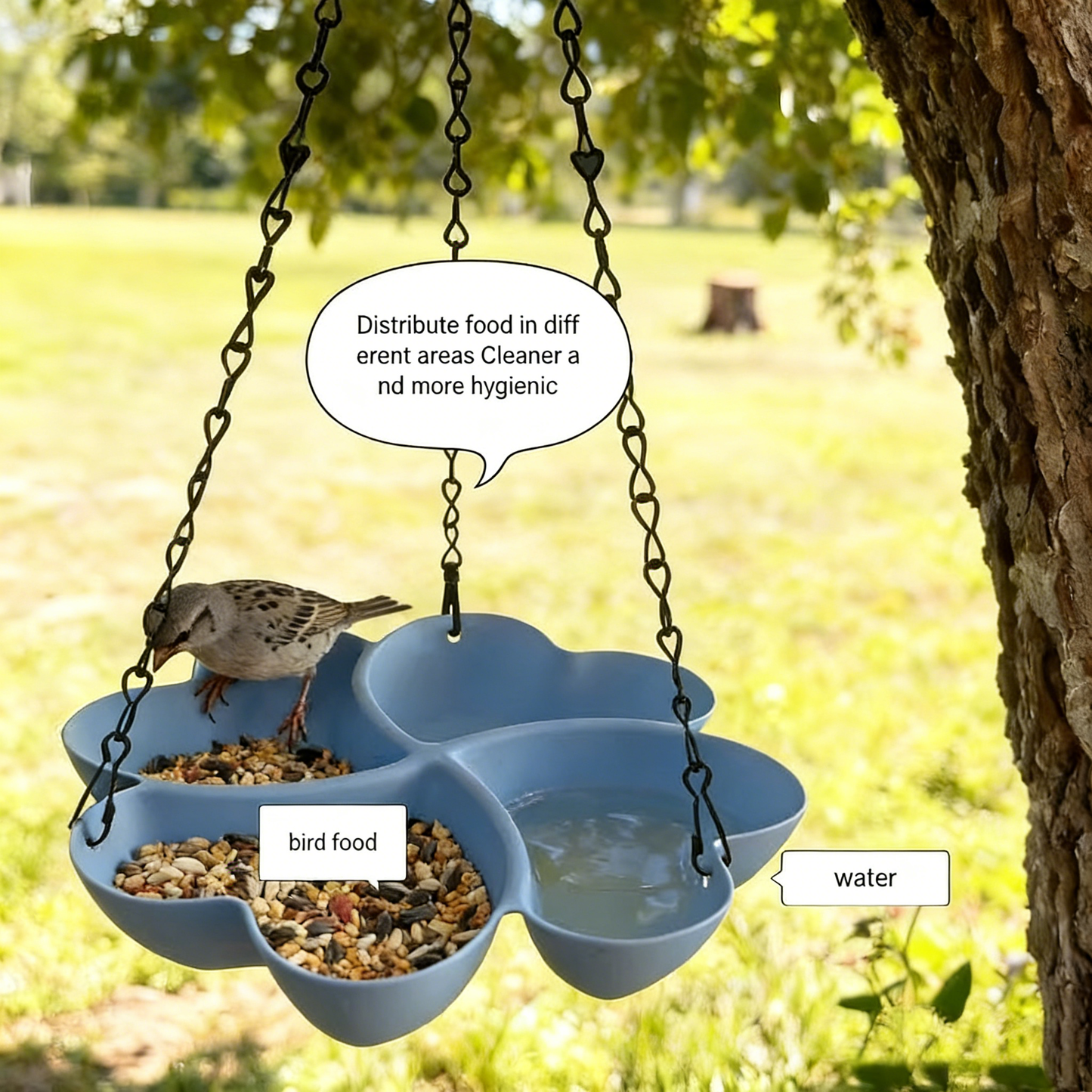 # Outdoor Hanging Bird Feeder (Dual-Purpose)