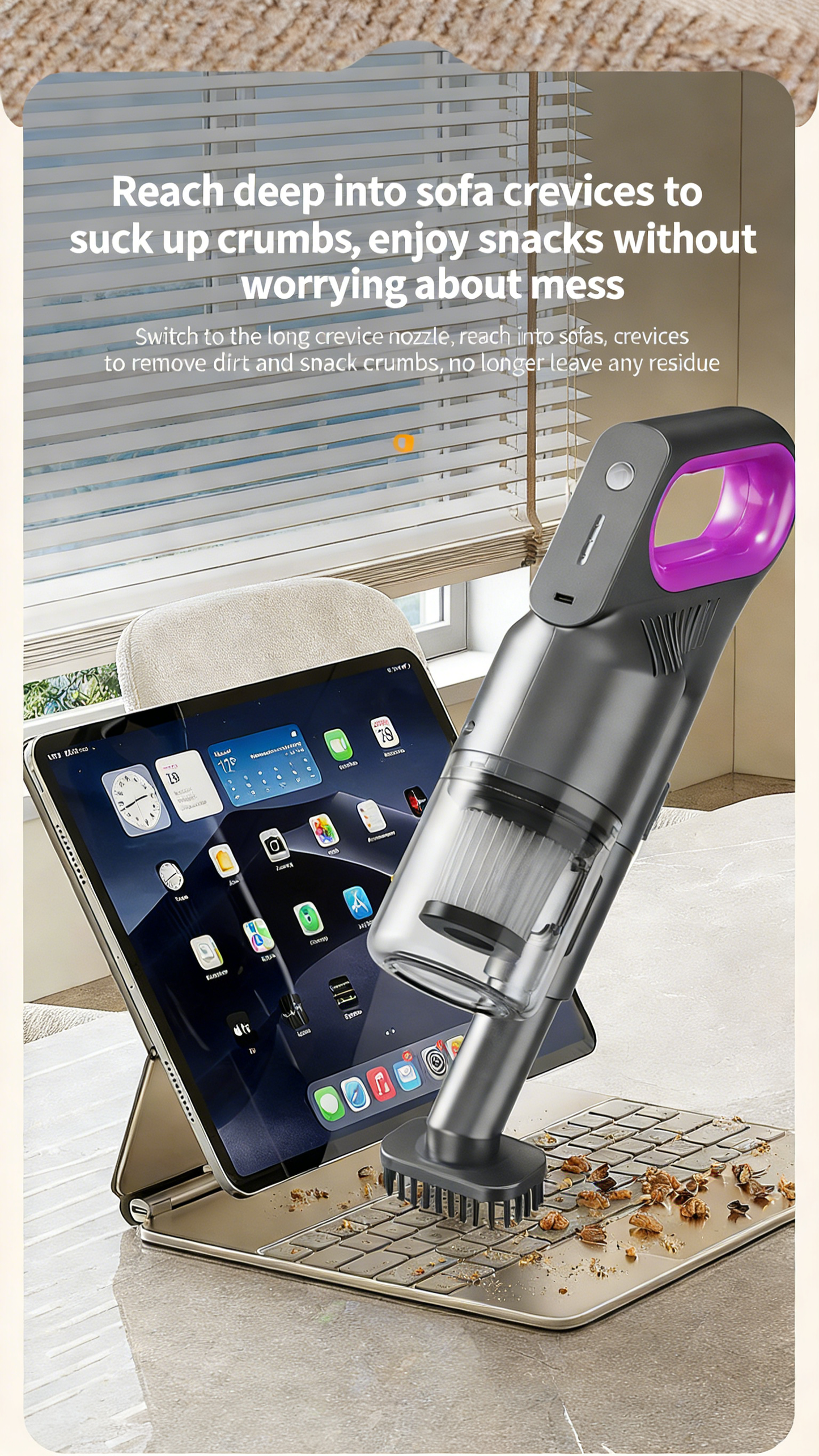 Multifunctional Handheld Mite Remover Vacuum Cleaner