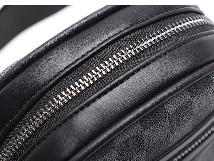 Business Men's Quilted Shoulder Bag