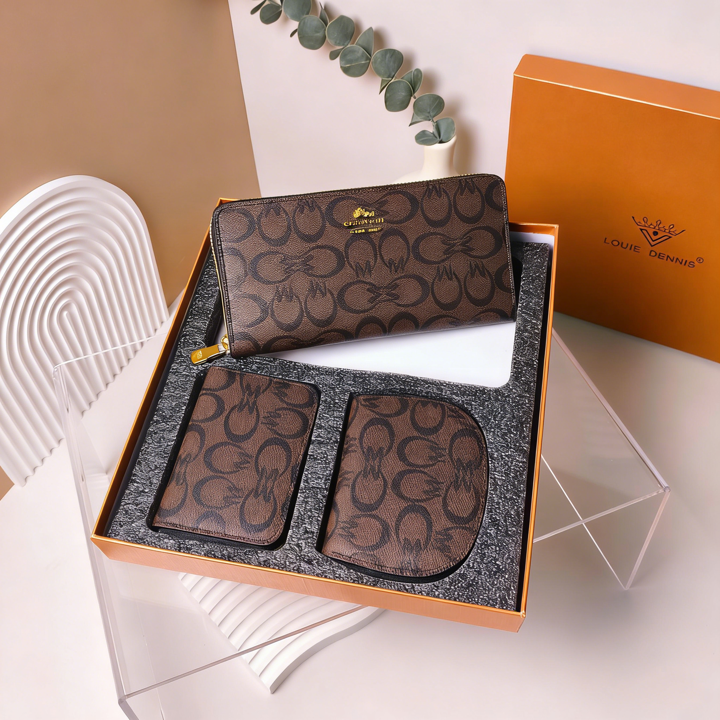 Sweet Style PU Wallet Cardholder Set