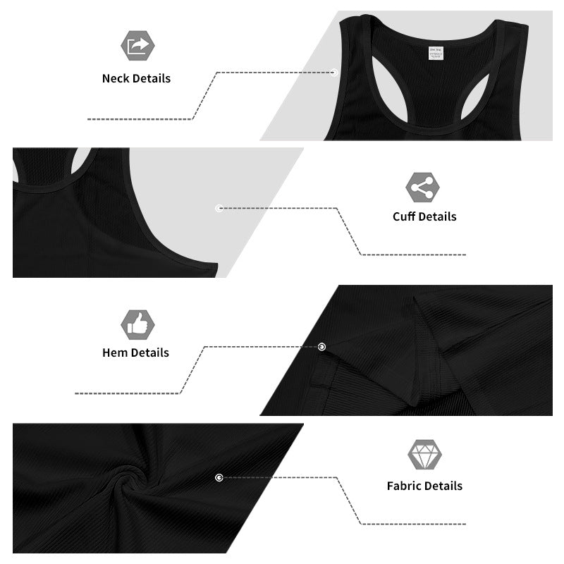 # Men's Ribbed Quick-Dry Sports Tank Top