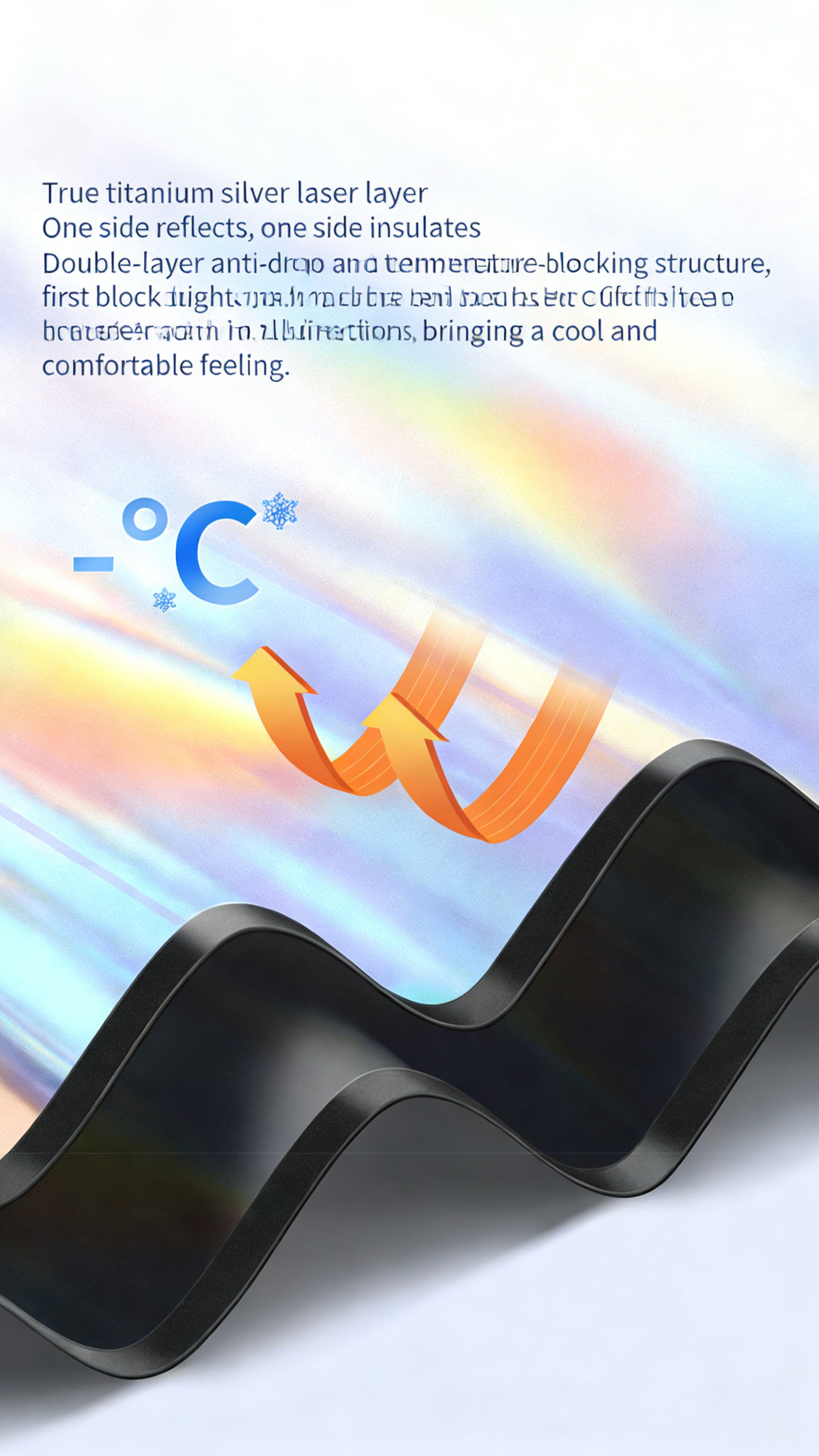 **Laser-Inlaid Magnetic Sunshade Curtain**