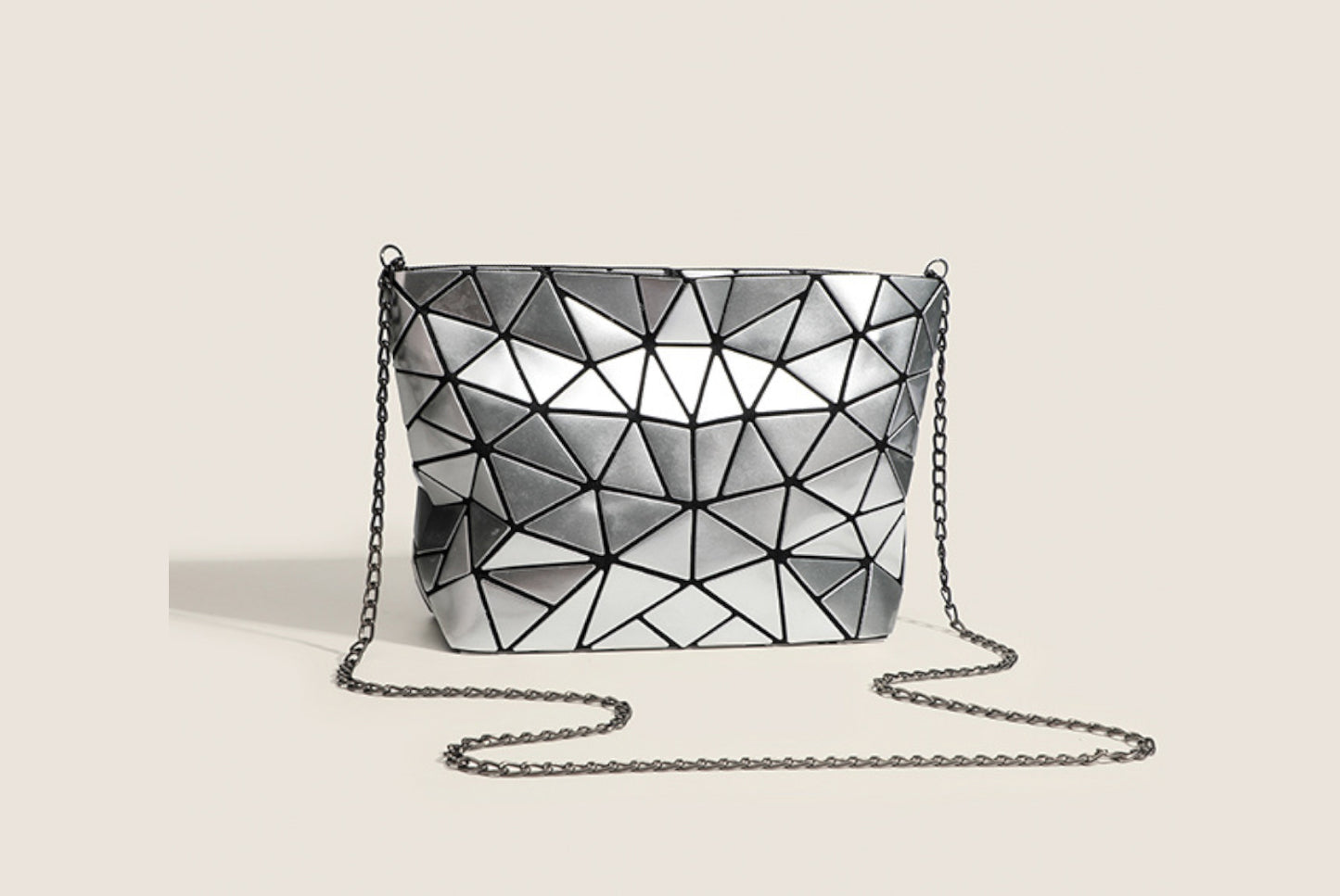 Simple Triangular-Patch Women's Bag