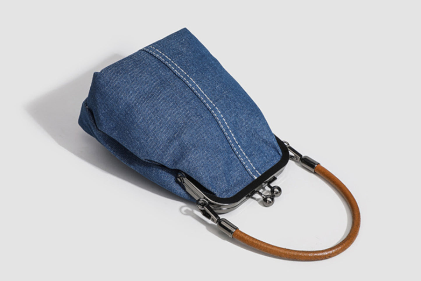 Denim Clip-On Crossbody Handbag