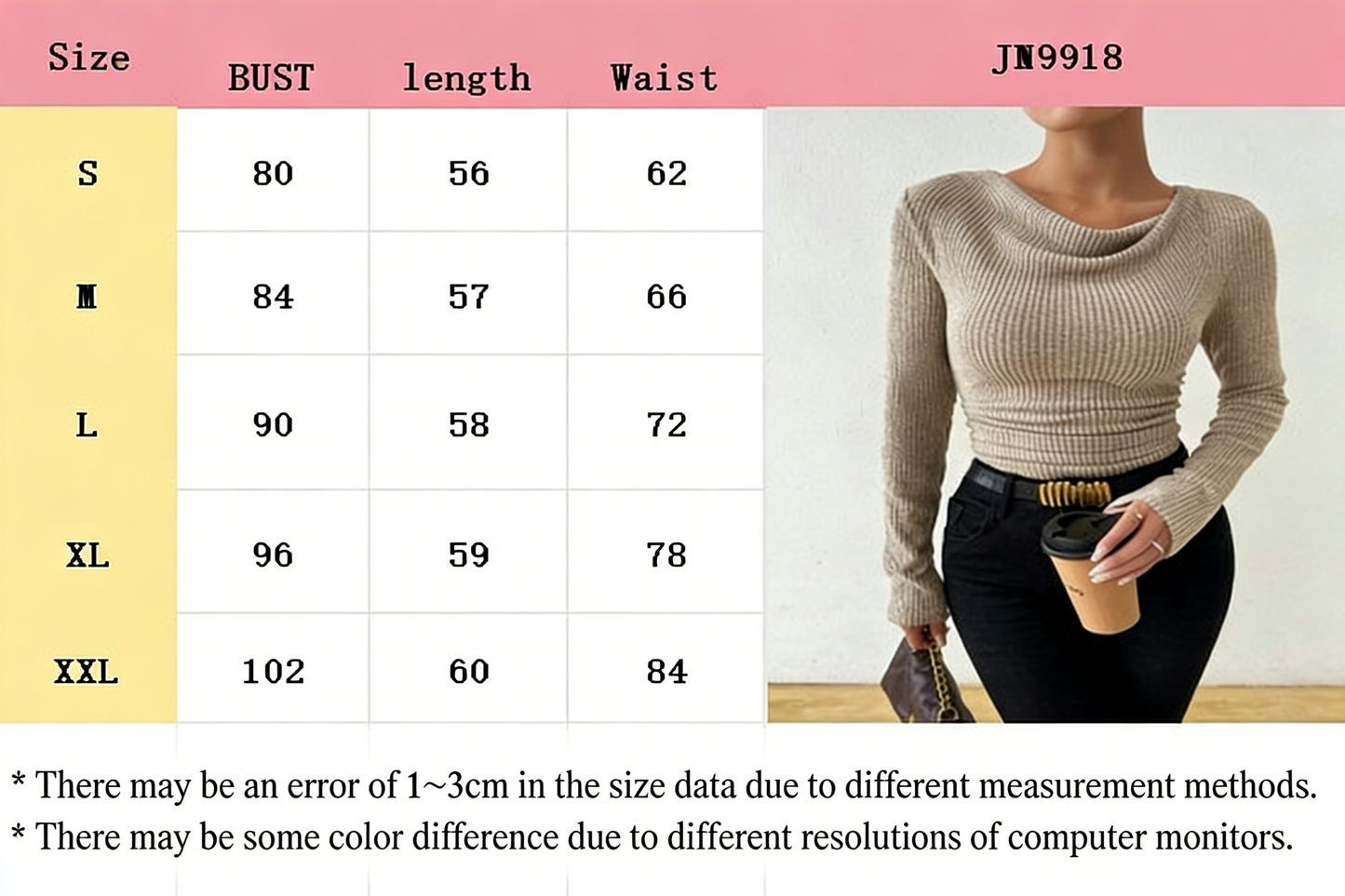 Slimming bell sleeves and swung collar knitted top