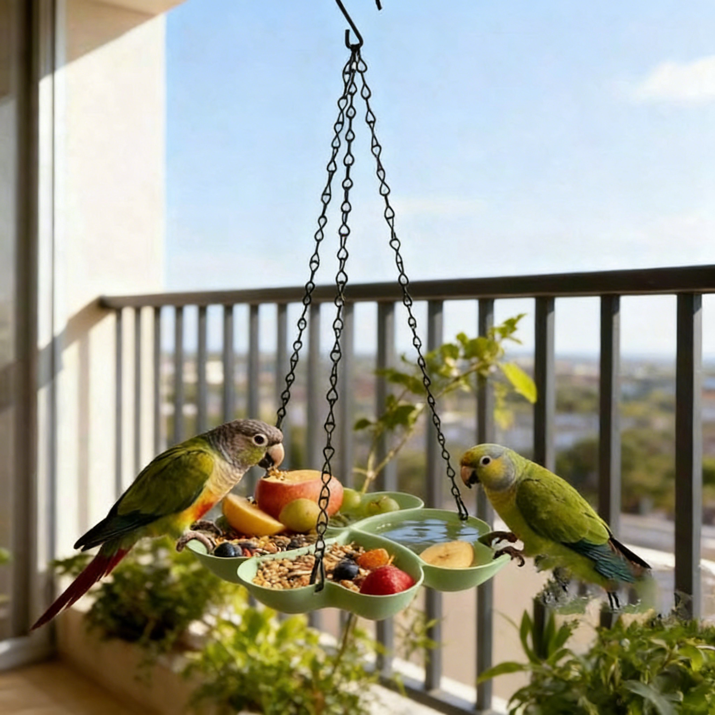 # Outdoor Hanging Bird Feeder (Dual-Purpose)