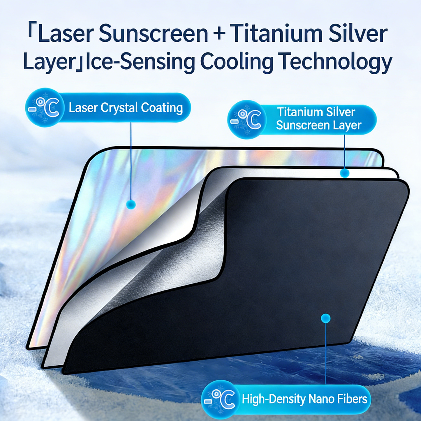 **Laser-Inlaid Magnetic Sunshade Curtain**