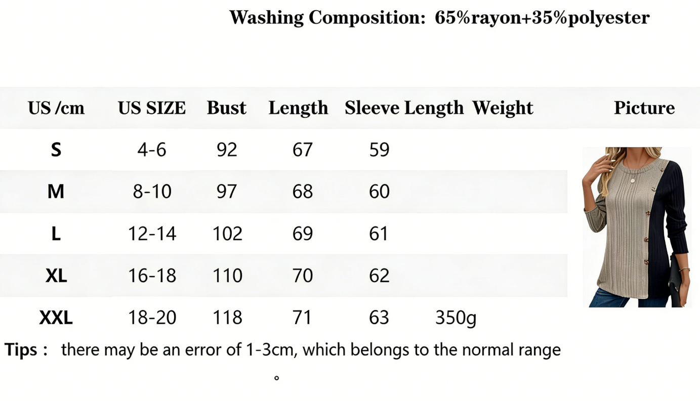 Women's Color-Blocked Long Top