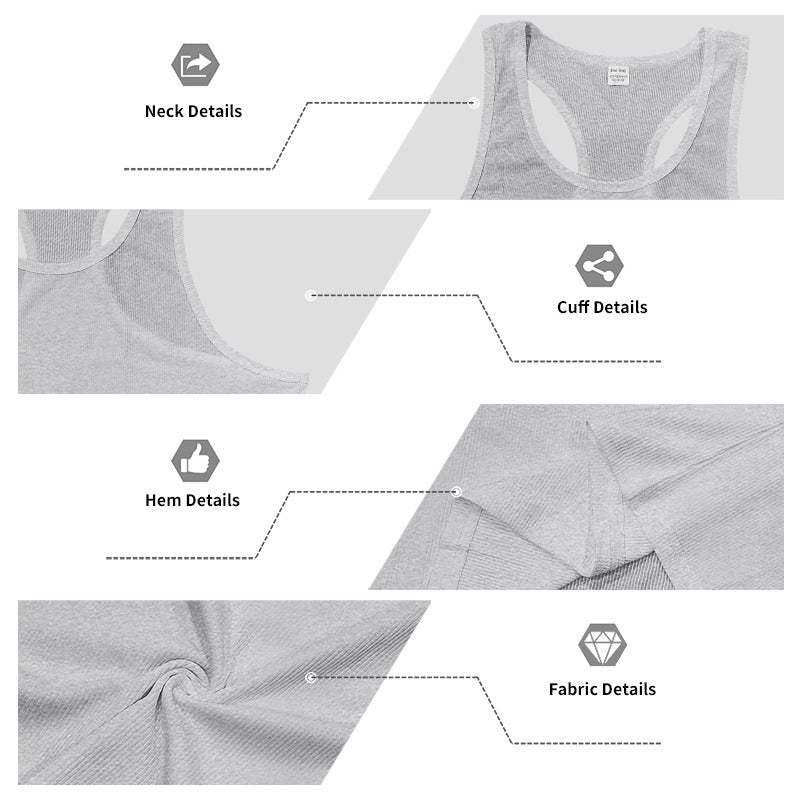 # Men's Ribbed Quick-Dry Sports Tank Top