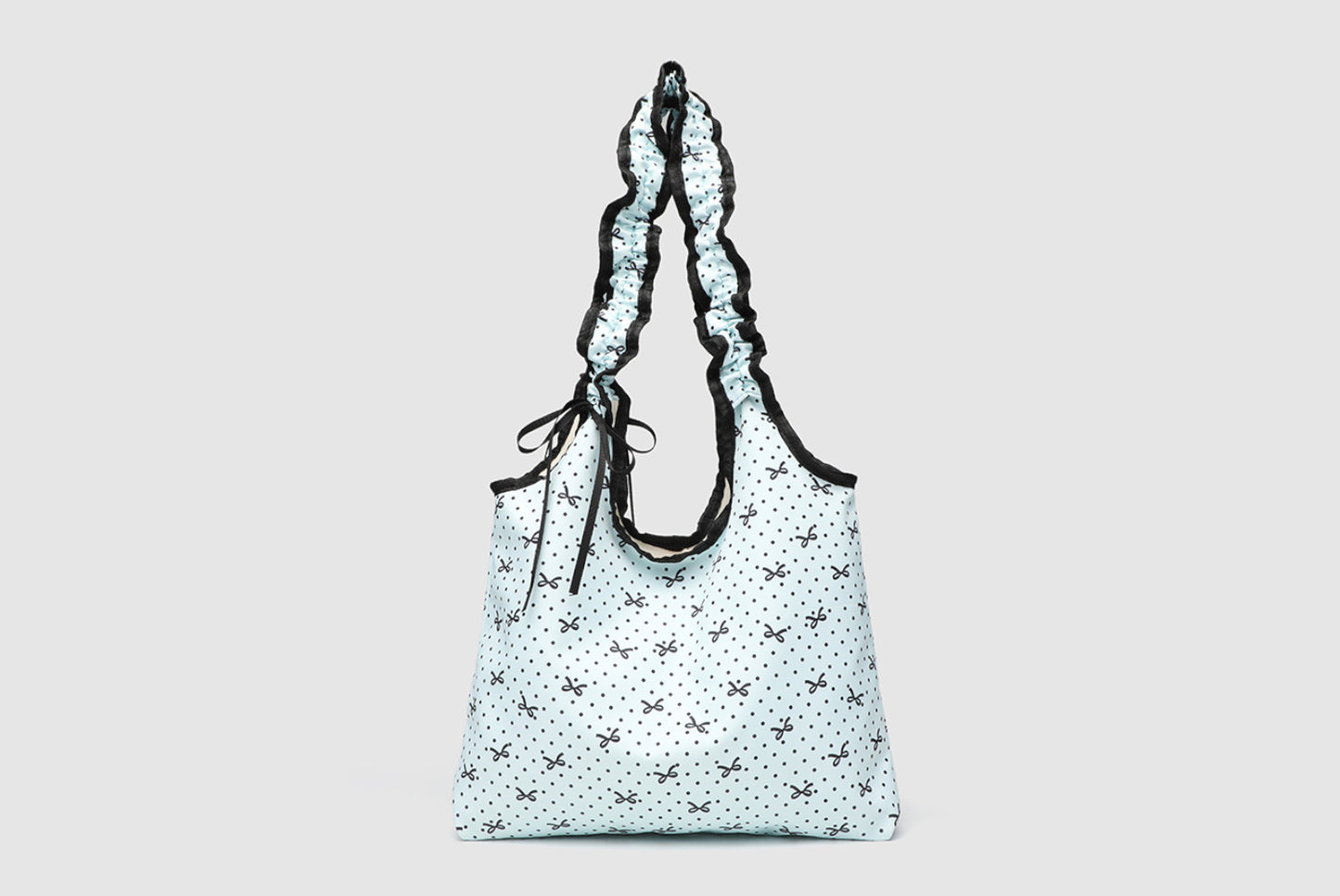 Bow Polka Dot Canvas Bag