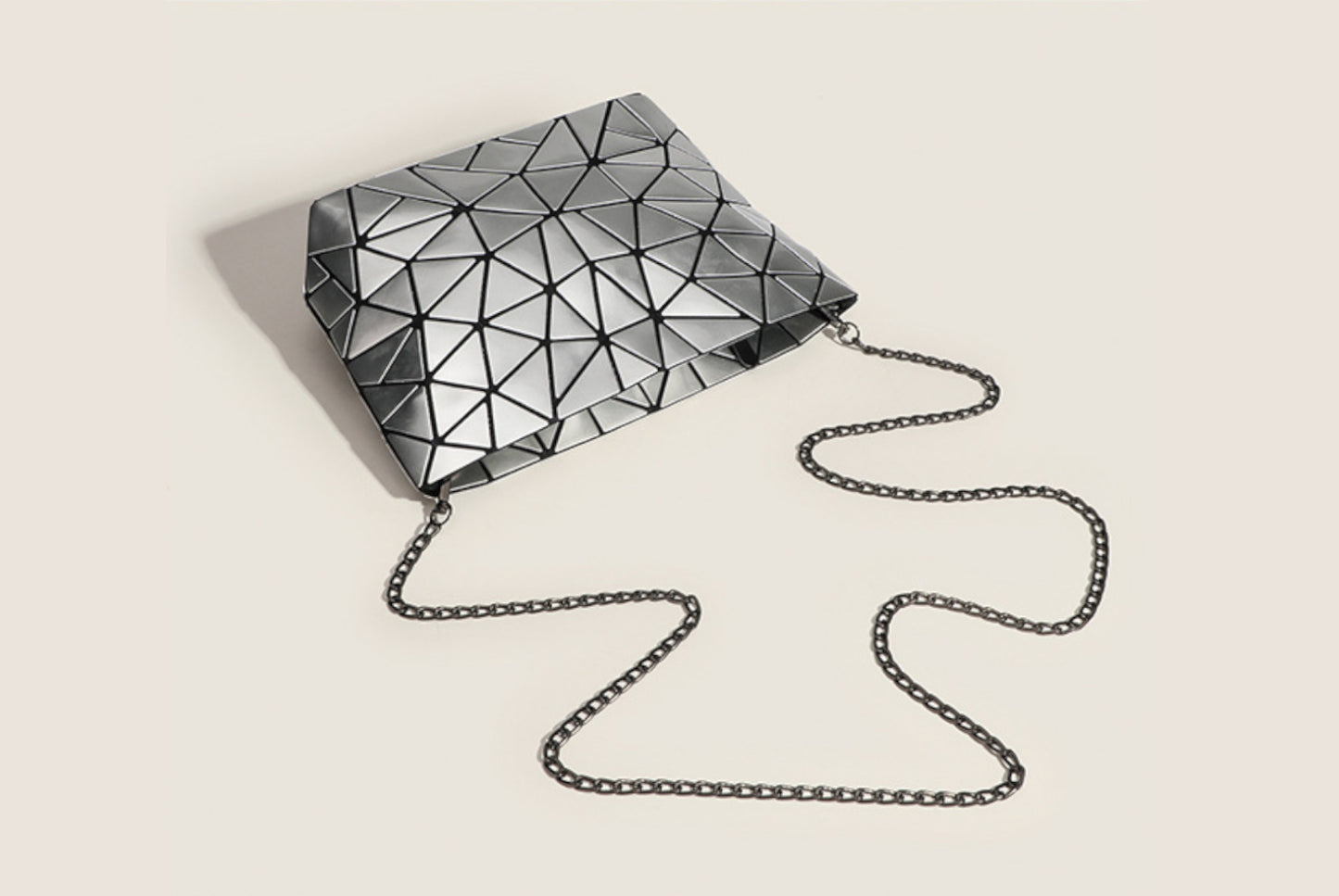 Simple Triangular-Patch Women's Bag