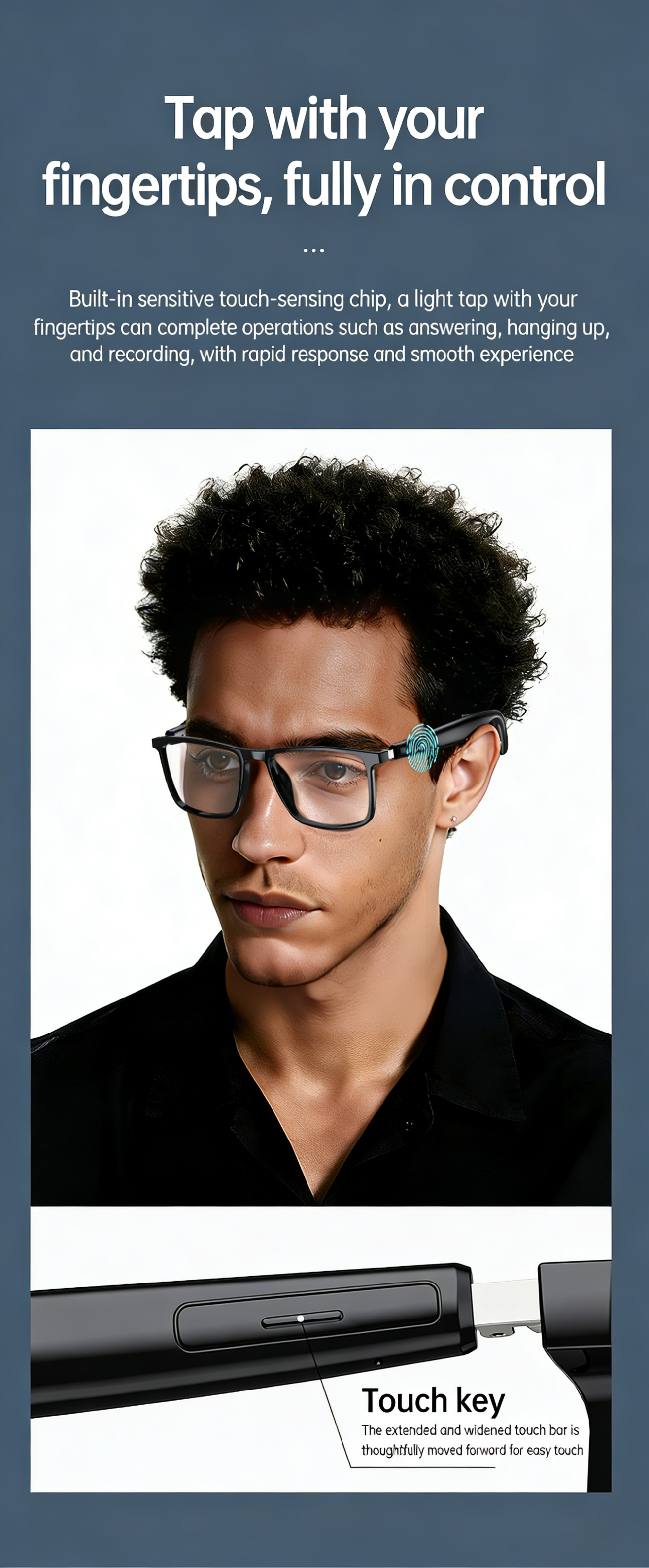 # Wireless Smart AI Translation Bluetooth Glasses